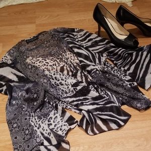 Animal print blouse